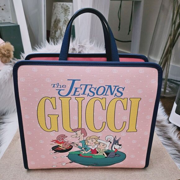 Gucci Kids' X The Jetsons Candy GG Coated Canvas Tote Handbag - Picture 2 of 13
